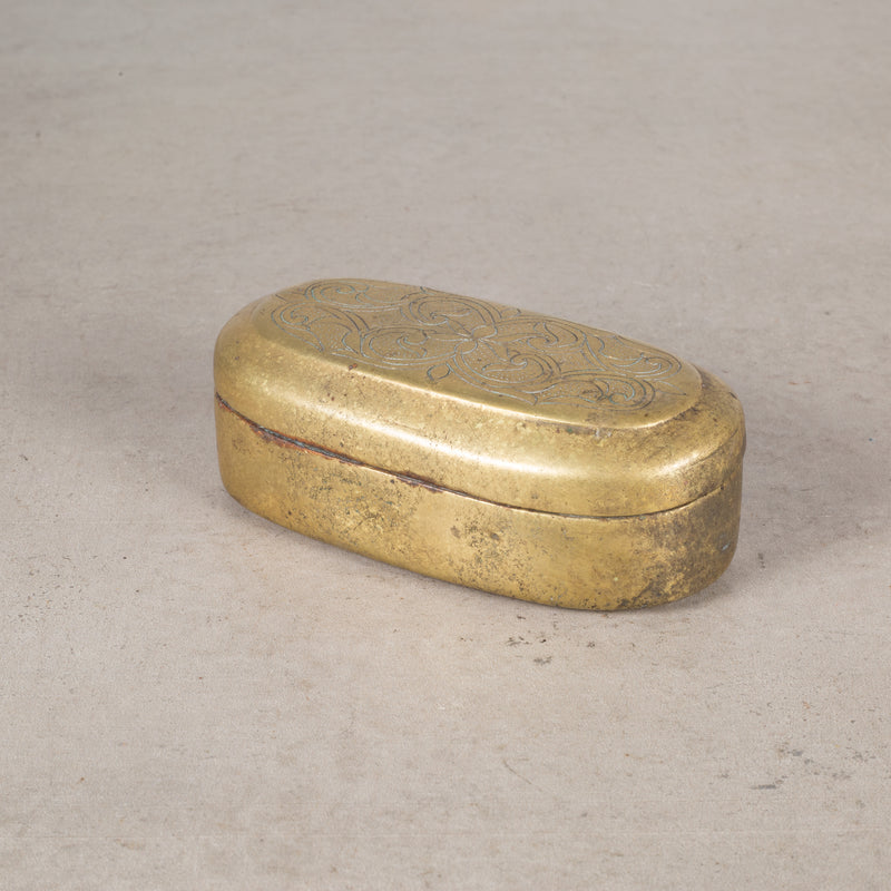 19th c./Early 20th c. Bronze Beetlenut Box