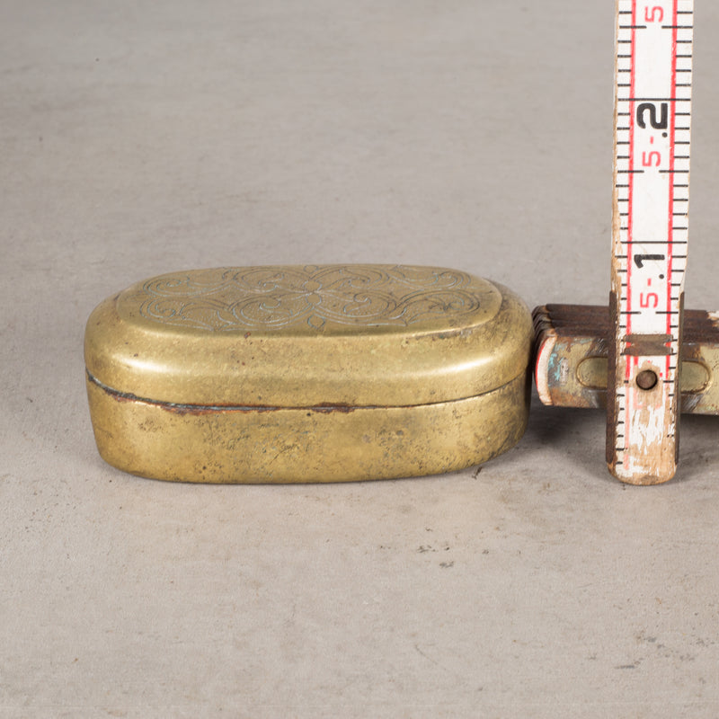 19th c./Early 20th c. Bronze Beetlenut Box