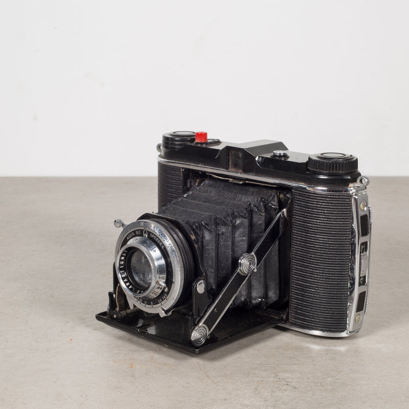Speedex Folding Camera with Leather Case c. 1940