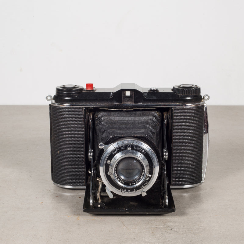 Speedex Folding Camera with Leather Case c. 1940