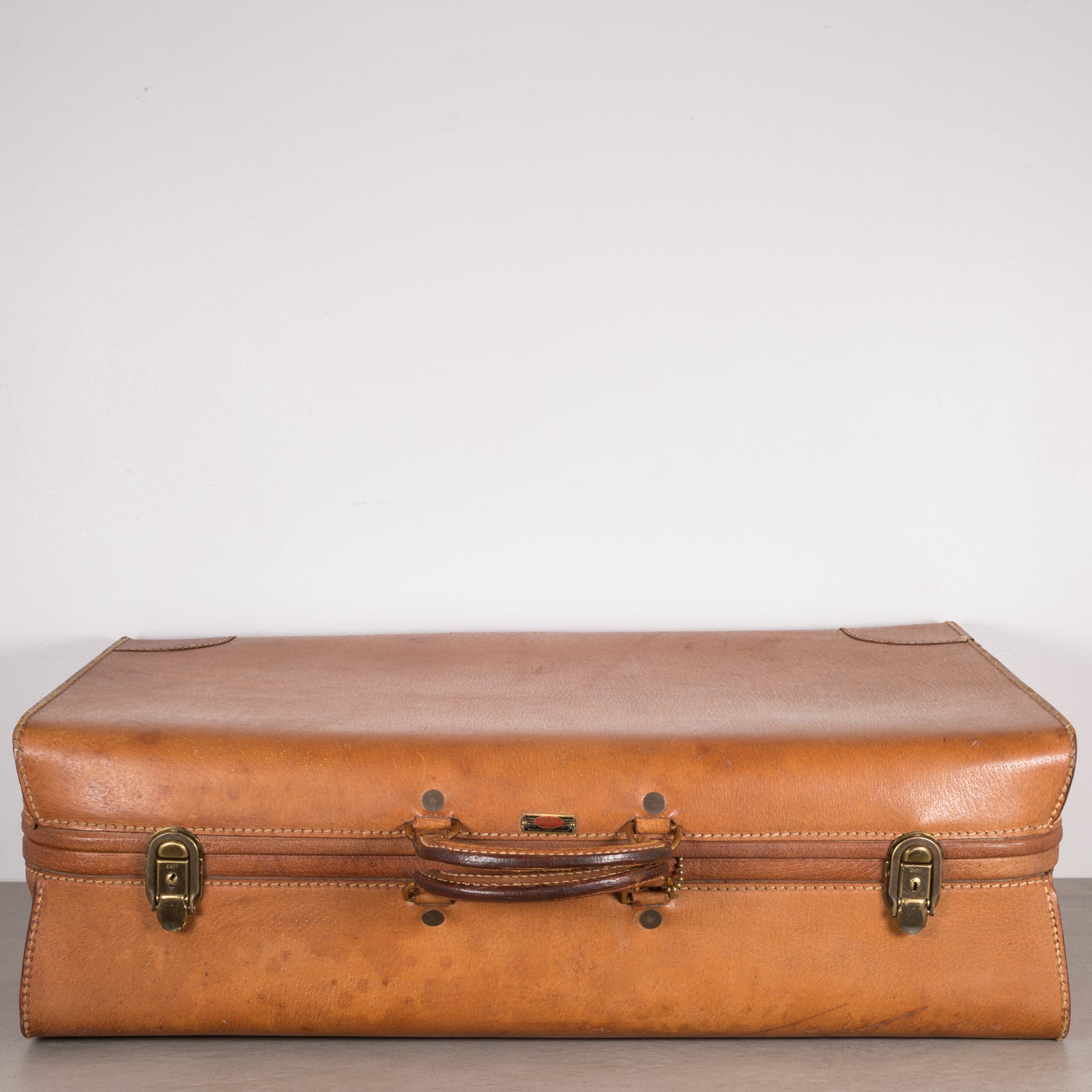 Pigskin suitcase hot sale