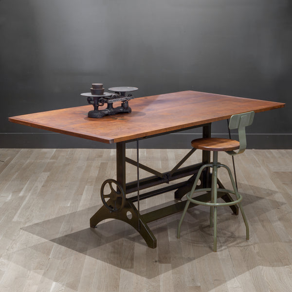 Charles Bruning Adjustable Dining/Desk Drafting Table c.1940-1950