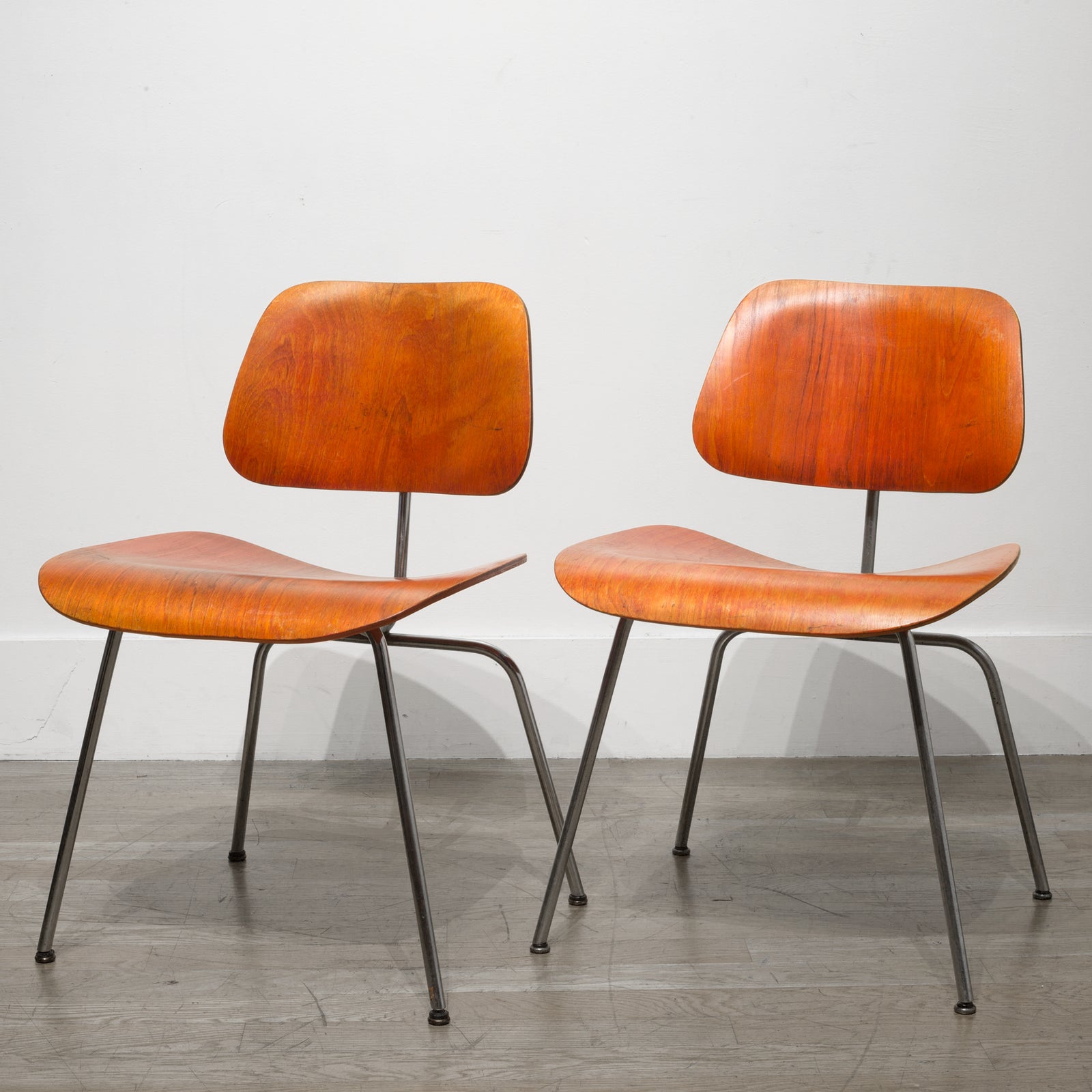 Rare Red Aniline Herman Miller DCM Chairs c.1950-1960 | S16 Home
