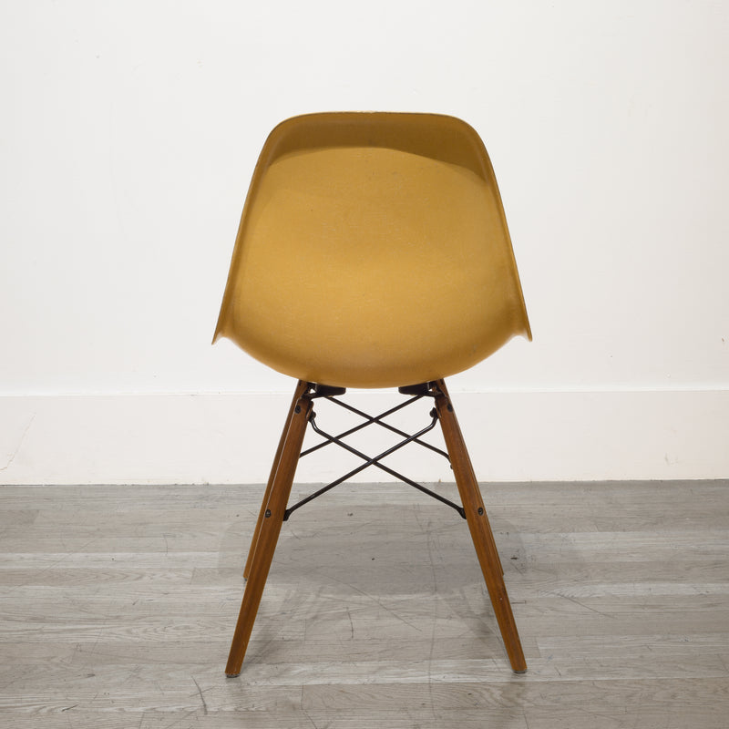 Eames for Herman Miller Fiberglass DSW Shell Chair In Parchment c.1950s