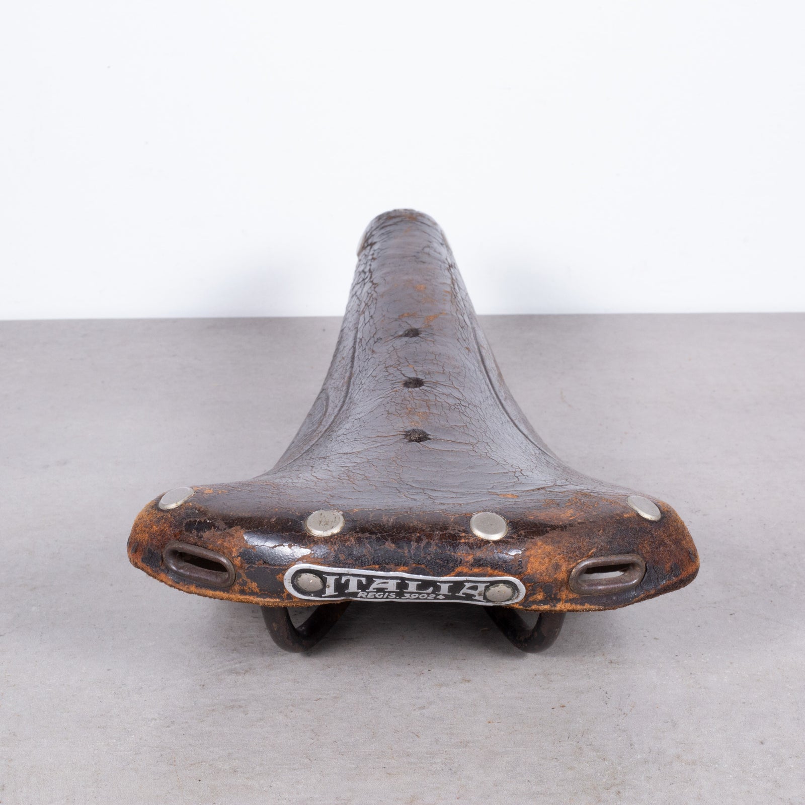 Vintage Italian and French Leather Bicycle Seats c.1930 S16 Home
