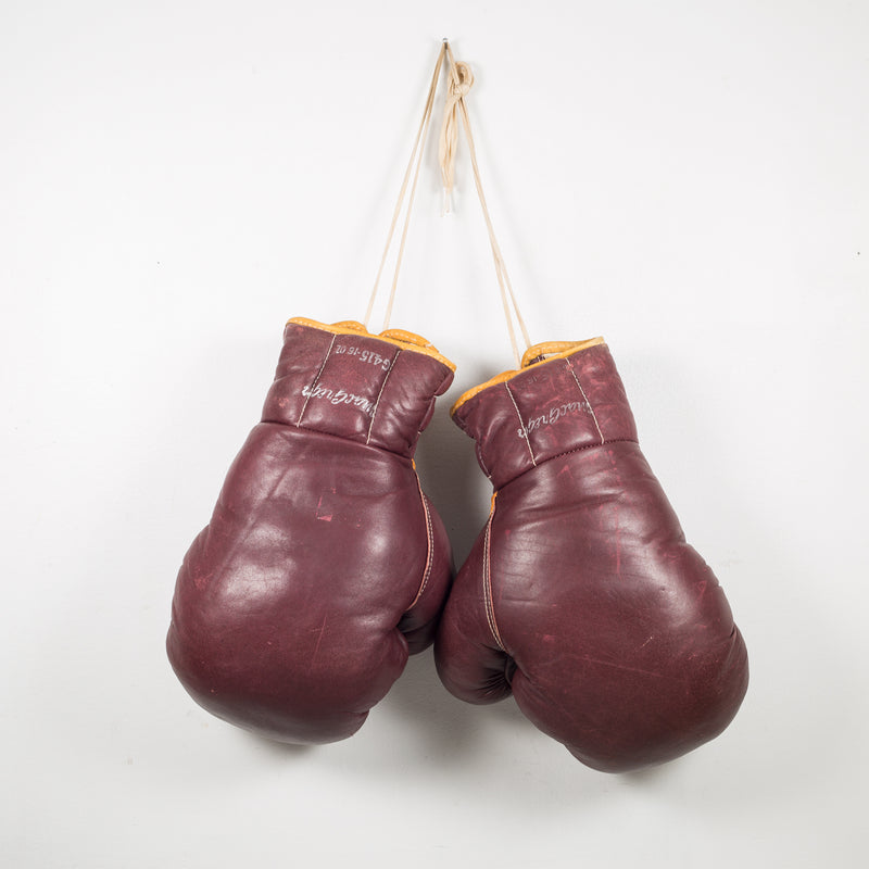 Leather MacGregor Boxing Gloves c.1950