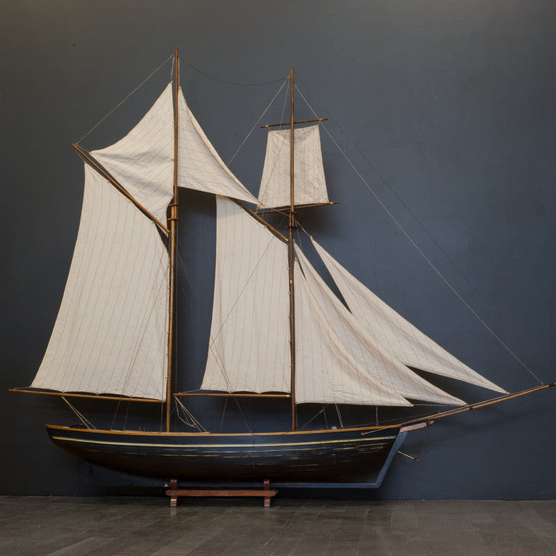 Early 20th c. Wooden Monumental Ship Model c.1940