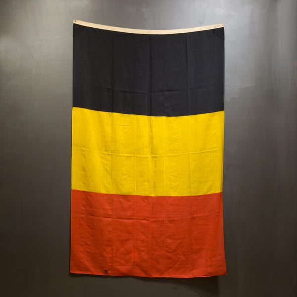 Early 20th c. Monumental Belgian Flag c.1940-1950