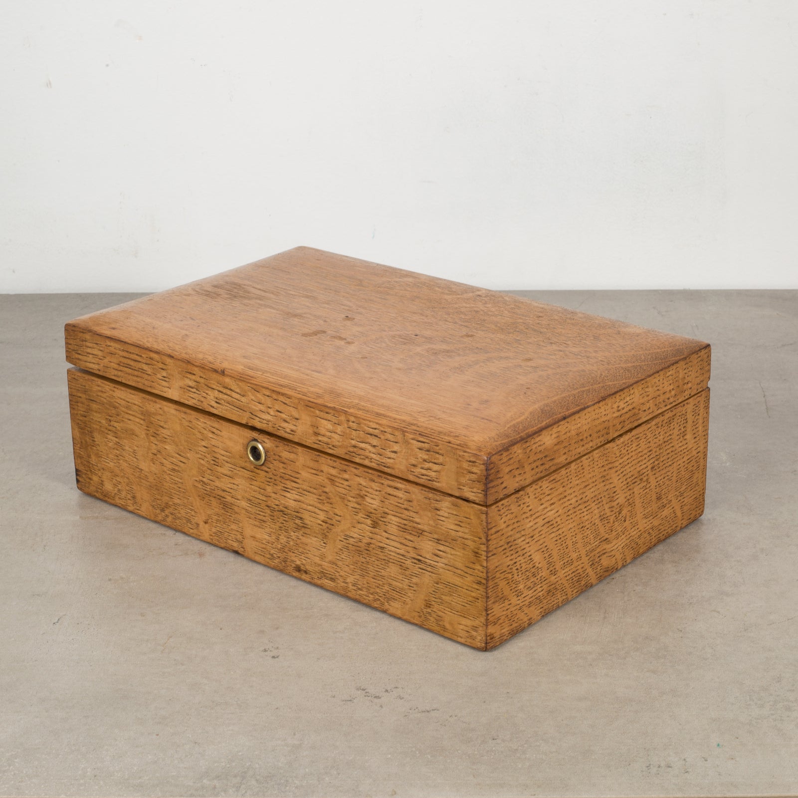 Oak and Brass Humidor c.1960 | S16 Home