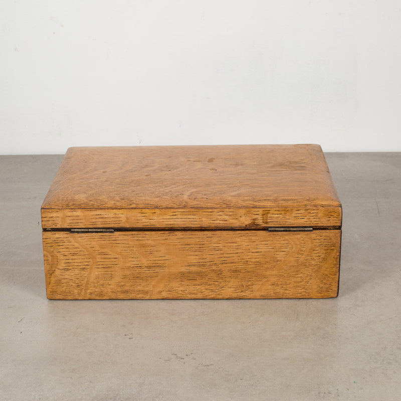 Large Handmade Wooden Tool Box C.1940