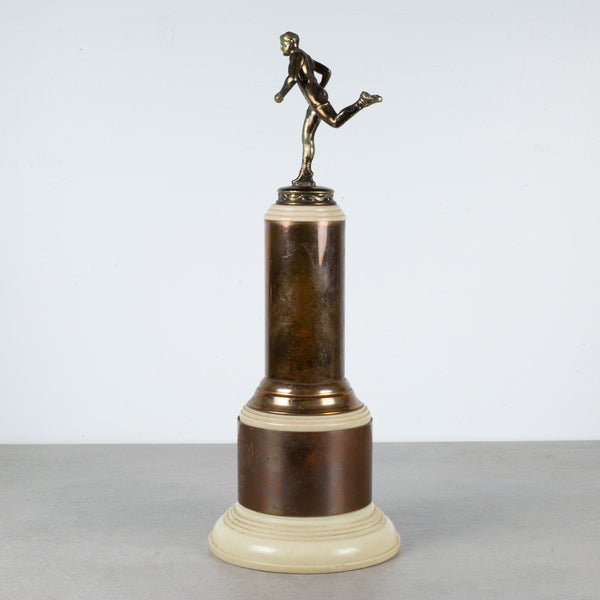 Vintage Brass Track Trophy with Bakelite Base c.1950