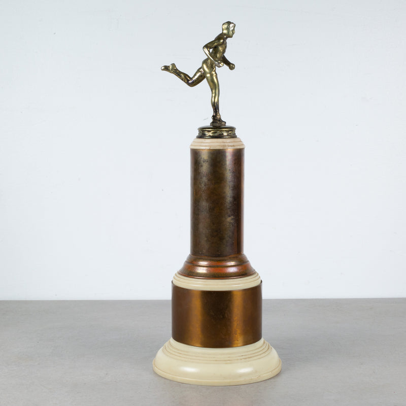 Vintage Brass Track Trophy with Bakelite Base c.1950