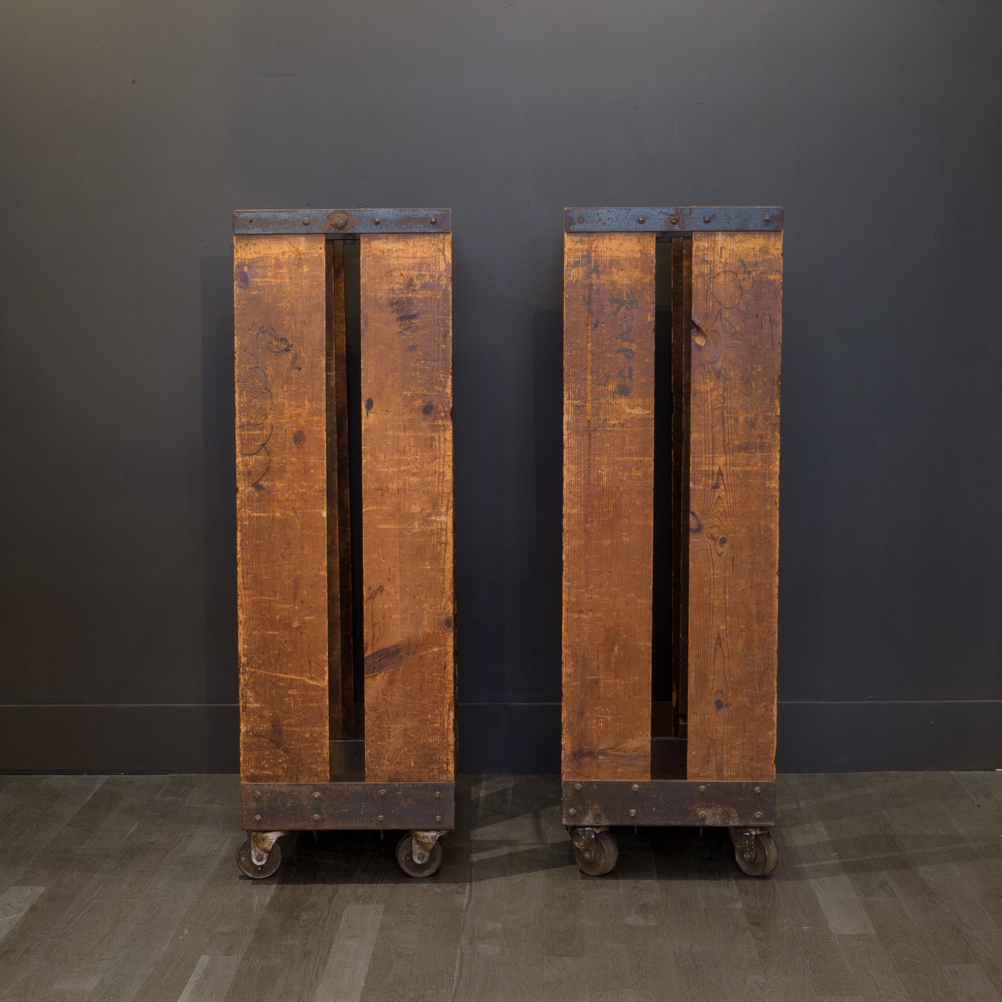 Factory Garment Rolling Racks c.1930 | S16 Home