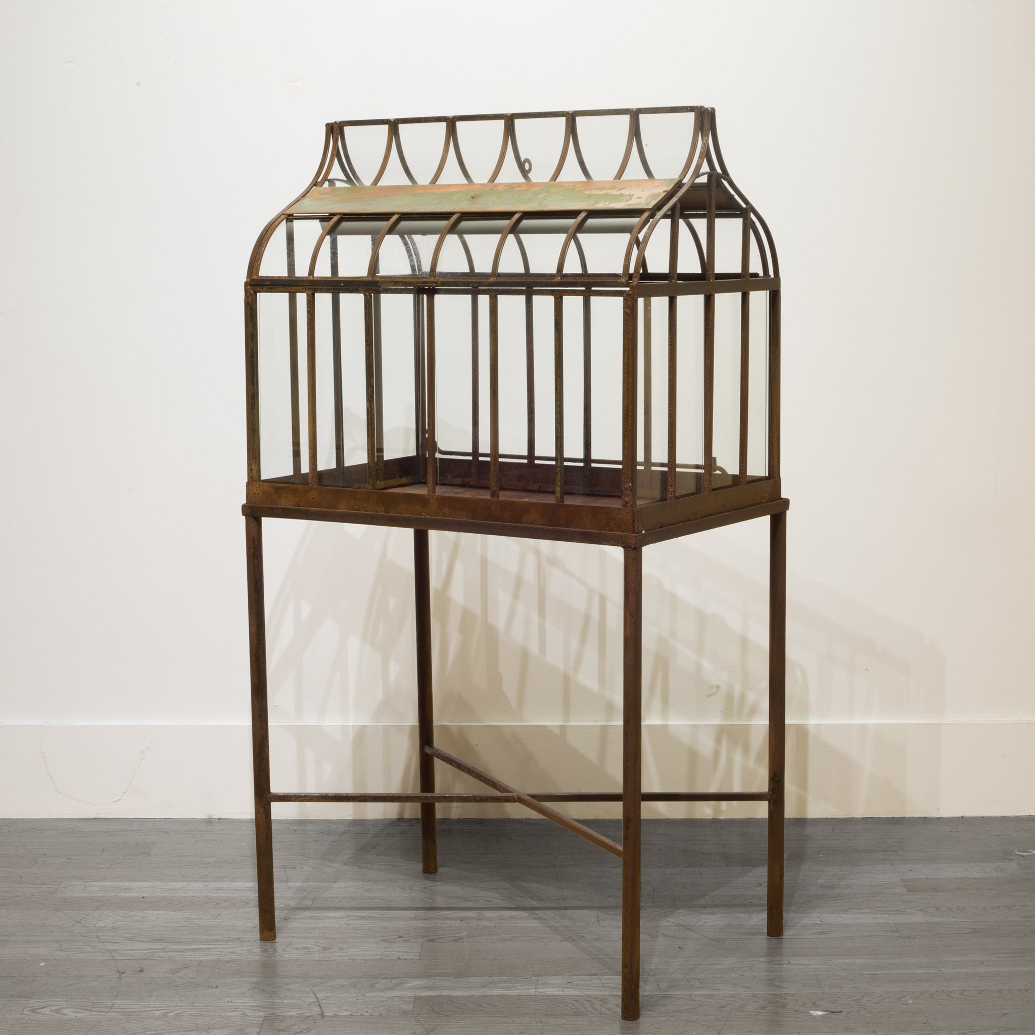 Wrought Iron Wardian Case on Stand c.1900 S16 Home
